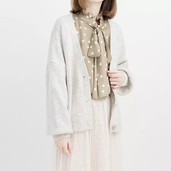 Grey Knit Cardigan - Picture 8 of 14